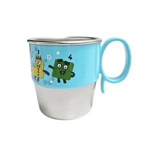 넘버블록스 손잡이스텐컵 280ml