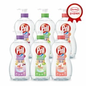 주방세제 프릴 베이킹소다/맑은식초 700ml(용기) x 6개