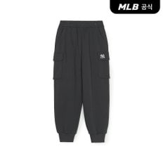 [엠엘비코리아공식] 베이직 스몰로고 카고 기모 조거팬츠 NY (Charcoal Grey)