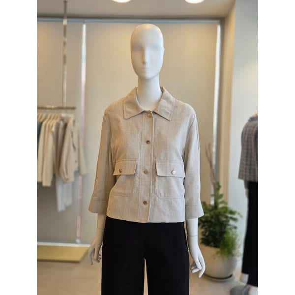 [여주점] [더 아이잗] 여성 코튼 아웃 포켓 셔츠 재킷 (IR4M0JK781)