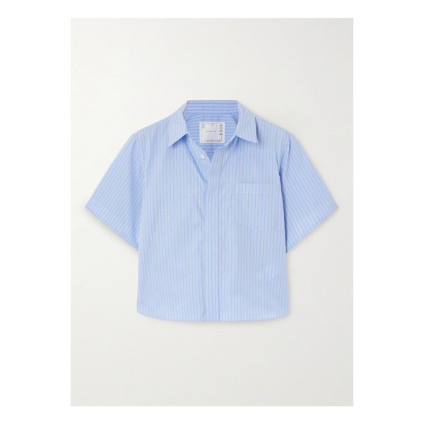 크롭 포플린 셔츠 라이트 블루 46376663162869287