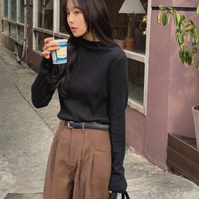 [답답함ZERO][입자마자-5kg][슬림핏골지][MADE] 에브리데이_모크넥 여리핏  골지 니트티