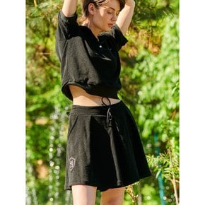 Black terry skirtshorts