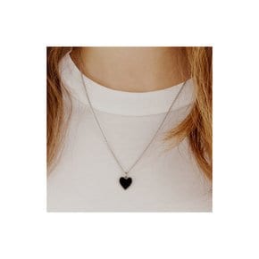 [Surgical] Black Onyx Charm Necklace