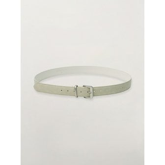 세터 신세틱 스웨이드 스퀘어 버클 벨트_크림