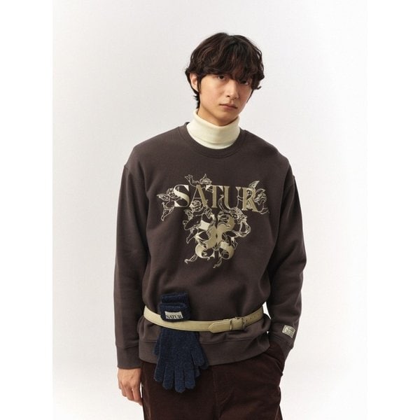 신세틱 스웨이드 스퀘어 버클 벨트_크림