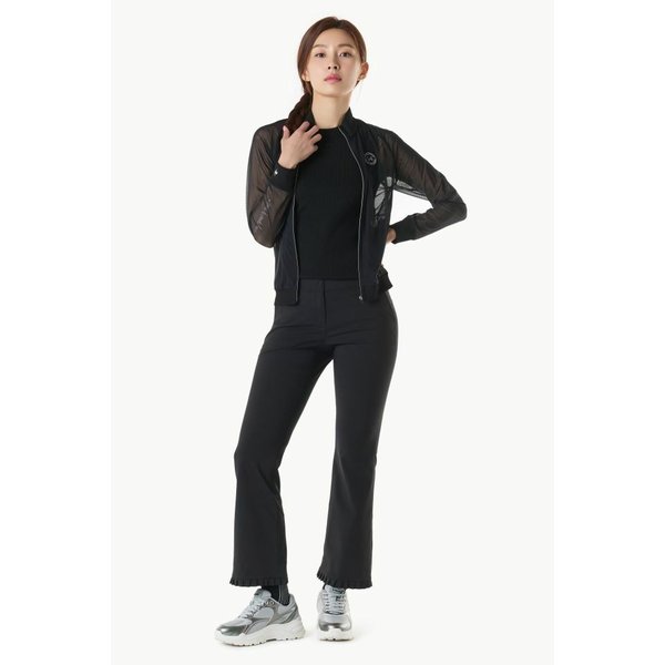 [여주점] 여성 밑단 플리츠 포인트 부츠컷 팬츠 GQ222LPT41  BLCK