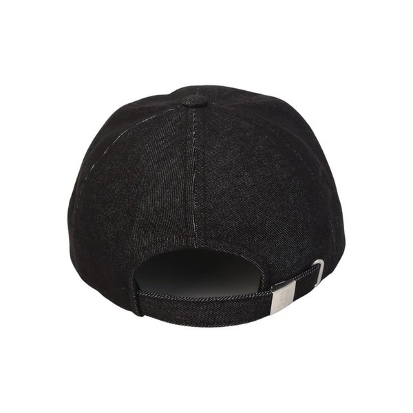 Applique U Black Denim Ballcap 워싱모자