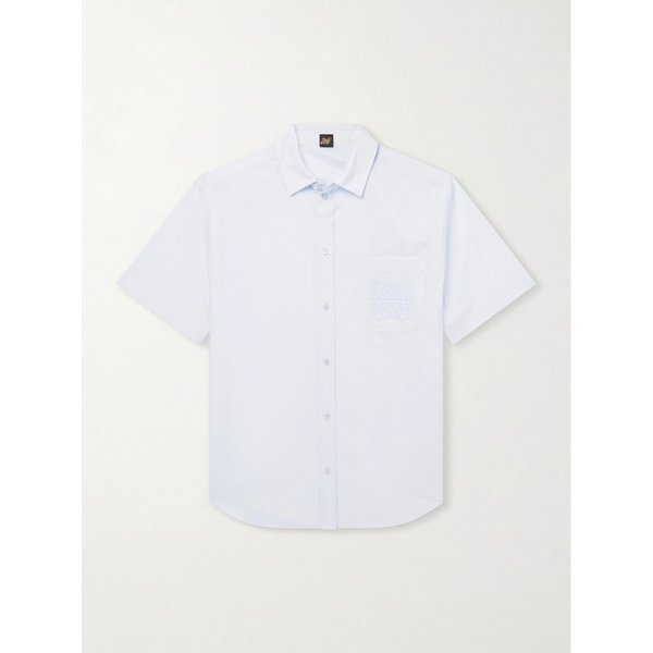 파울라스 이비자 로고 자수 코튼 블렌드 셔츠 46376663163059269