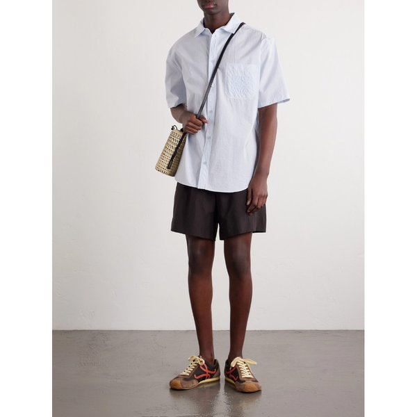 파울라스 이비자 로고 자수 코튼 블렌드 셔츠 46376663163059269