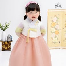 AW183 여살구삼색꽃 아동한복 여아한복