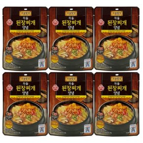 오뚜기 오늘밥상 차돌 된장찌개 양념 130g 6개