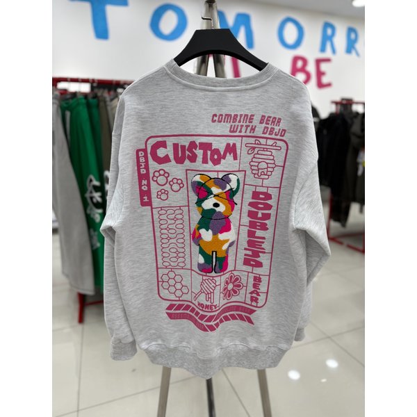 [여주점] 커스텀베어 부클자수맨투맨 JGZZ90806