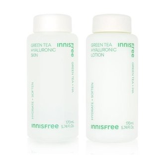  이니스프리 그린티 히알루론산 스킨 170mL+그린티 히알루론산 로션 170mL