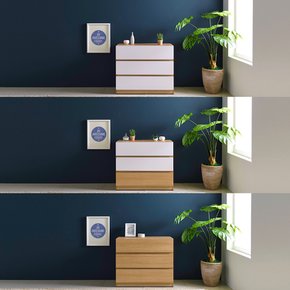 큐물러스 800 3단 옷 서랍장 3colors