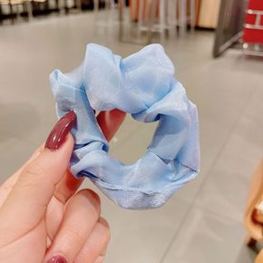 헤어끈청순한머리곱창밴드하늘색 [WE17432][36074067]