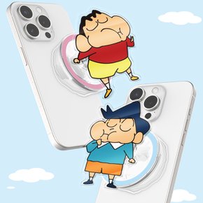 MagSafe [SHINCHAN]짱구는못말려 해바라기반 친구들 아크릴 투명