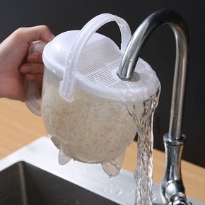 알뜰하고 편리하게 자동 쌀세척기 쌀씻는통