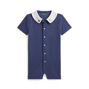 랄프 로렌 베이비 남아 임브로이더 코튼 인터로크 쇼트올(CWPOOPCIC720358410)