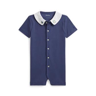 폴로 랄프 로렌 랄프 로렌 베이비 남아 임브로이더 코튼 인터로크 쇼트올(CWPOOPCIC720358410)