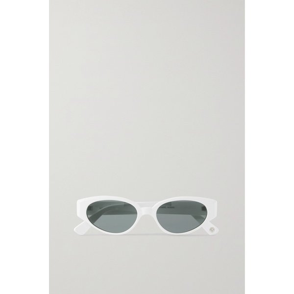 키메제 Gabriel Oval-frame Acetate Sunglasses 화이트 1647597285341835