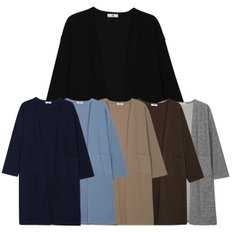  [파파브로] 국산 부드럽고 편한 오픈형 롱 가디건 LM-CA-Q063