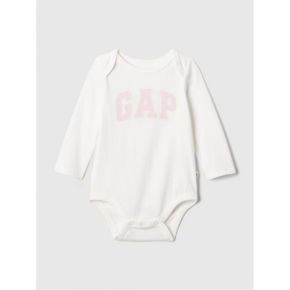 베이비 갭 GAP 로고 바디수트 슈트 뉴 오프 화이트 8824981