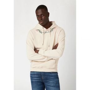 5138839 Guess BLUMENSTICKEREI - Hoodie creme