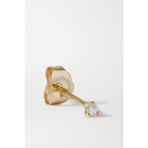 스톤 앤 스트랜드 티니 골드 다이아몬드 싱글 이어링 1647597348328565