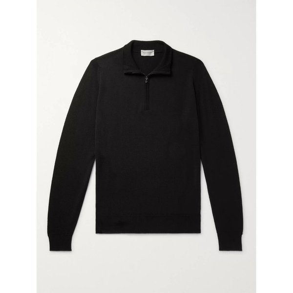탭튼 슬림핏 메리노 울 하프 집업 스웨터 1197465