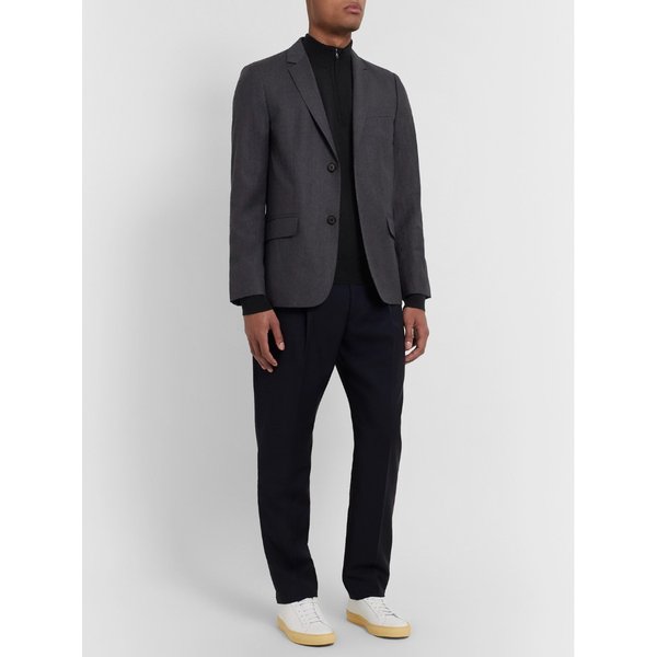 탭튼 슬림핏 메리노 울 하프 집업 스웨터 1197465