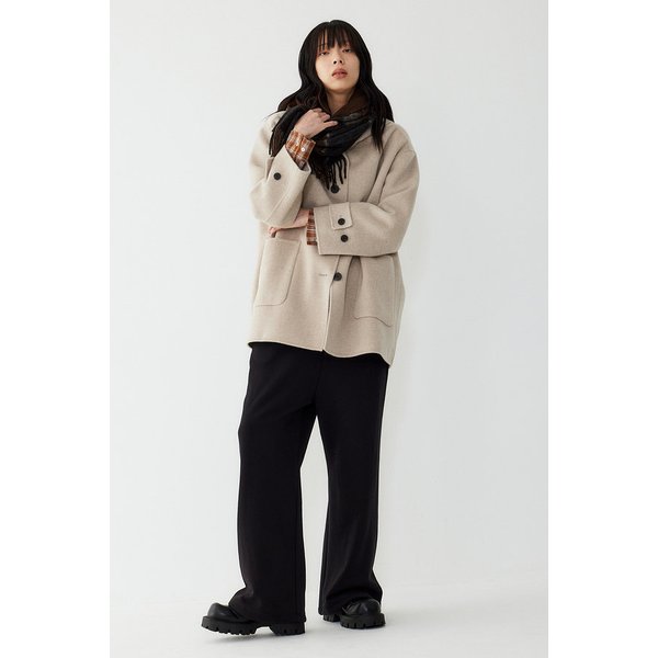 체크 프린지 울 머플러 9105473105084