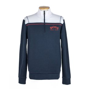 [휴고 보스] 골프웨어 남성 레귤러핏 반집업 스웨터 SWEAT 50418709 410 (NAVY)