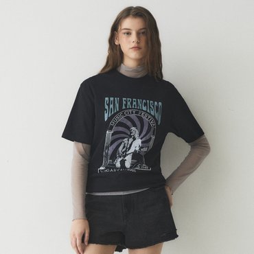 후아유 Rock Festival T-shirt WHRPE3781U