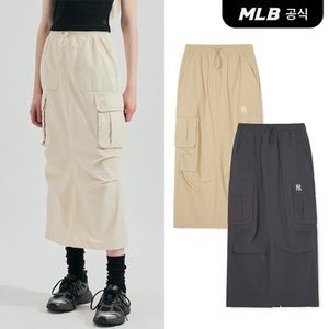 MLB [코리아공식] [MLB] 여성 빈티지 나일론 롱 카고스커트 (3 COLOR)