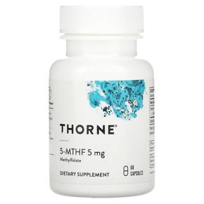 [해외직구] 쏜리서치 5-MTHF 5mg 60캡슐 2팩 Thorne Research 5-MTHF 5 mg 60 Capsules