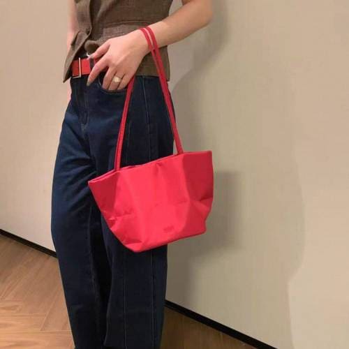 여성용 나일론 데일리 숄더 에코백