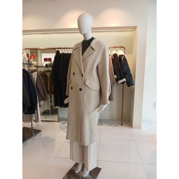 [여주점] 씨씨콜렉트 더블버튼소매셔링롱코트 E244msh159