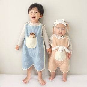 오가닉 블랜디드 유아 아동 수면조끼 원사이드 오픈 웜