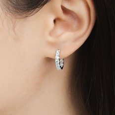 18K 랩 다이아몬드 2.5mm 이중 원터치 귀걸이 소