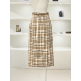 듀엘 [여주점] 여성 체크 미디 스커트 (L254MSD041)