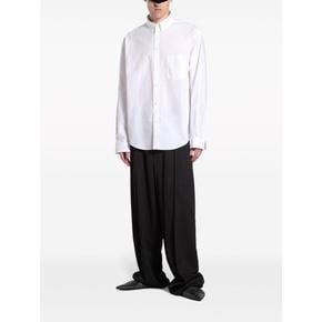 24SS 발렌시아가 긴팔 긴팔 셔츠 790731TNM60 WHITE