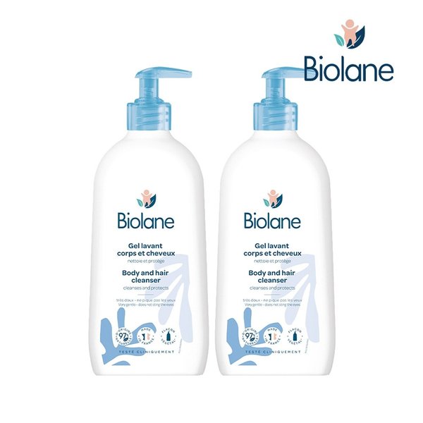 2 in 1 바디앤헤어 클렌저 350ml x2개 아기 신생아 올인원 저자극 코코넛워시