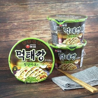  농심 먹태깡 큰사발면 청양마요맛 118g / 컵라면 큰컵_