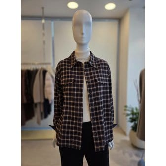 더아이잗 [여주점] [더 아이잗] 여성 체크 포켓 셔츠 블라우스(IRBM0BL701)