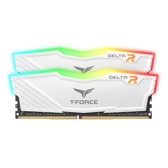 엠지솔루션 T-Force DDR4 16G PC4-28800 CL18 Delta RGB 화이트