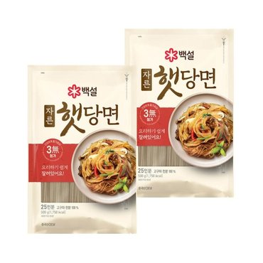 CJ제일제당 백설 자른햇당면 500g x2개