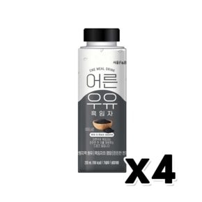 어른우유 흑임자 건강한끼 페트음료 250ml x 4개