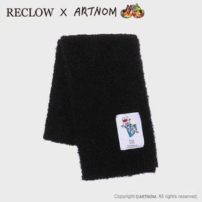 [최초가 : 59,900원][리끌로우X아트놈] RECLOW RECORD 머플러 BLACK