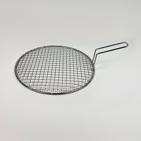 스텐 석쇠 원형 한손 망석쇠 295mm 캠핑 고기 바베큐 그릴 판